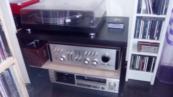 Vue Hi-Fi ampli+ platines vinyles+k7