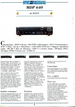 SONY MDP 640